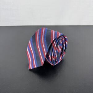 Jos. A. Bank 1905 Collection NEW Blue Red Stripe Silk Blend Neck Tie